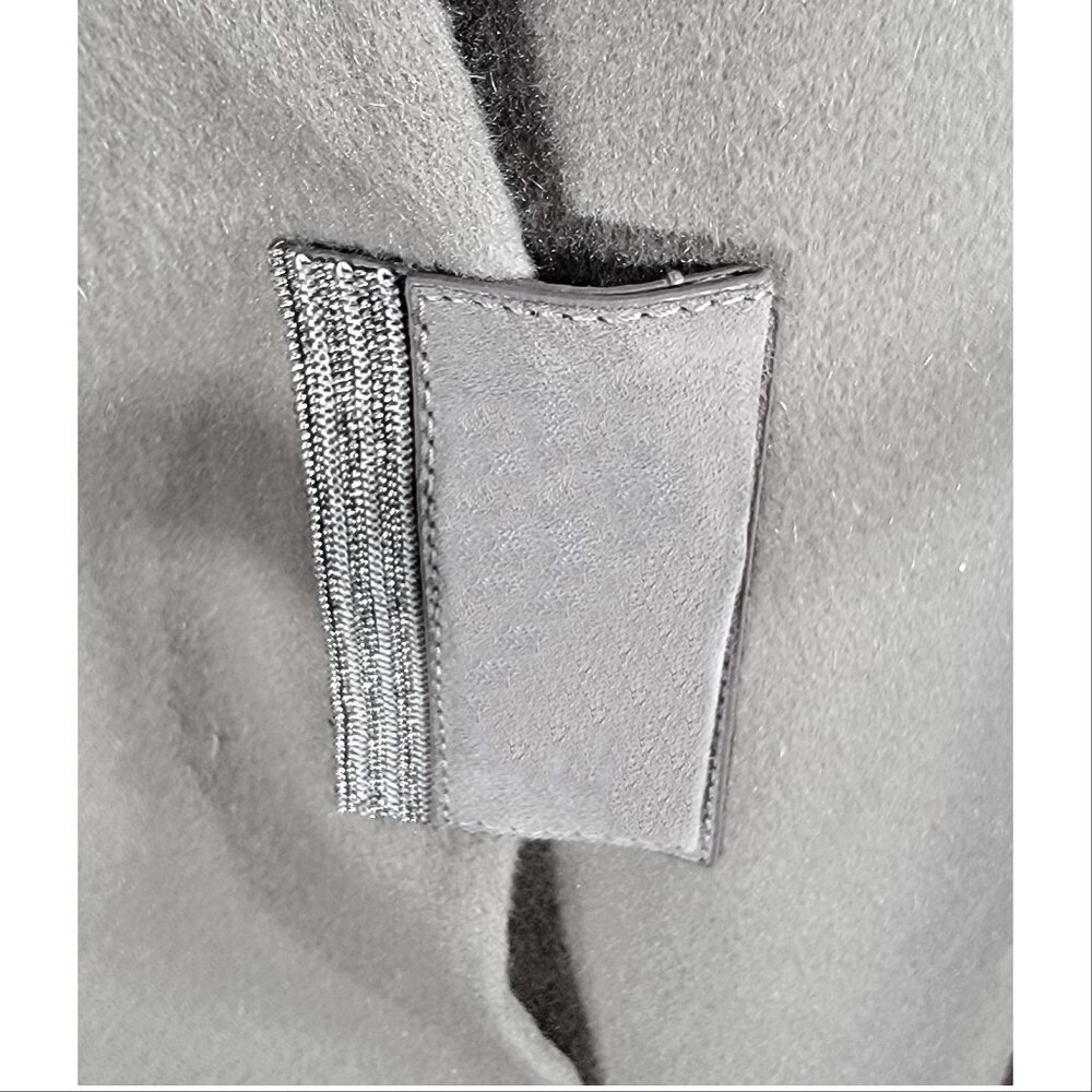 Lafayette 148 NY 100% Cashmere Taupe Long Vest with Monili Detail, Womens Size L - Picture 2 of 11